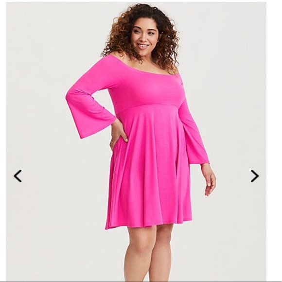 torrid hot pink dress